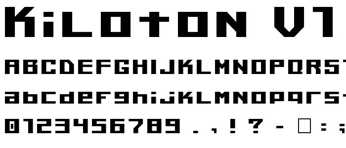 Kiloton v1.0 font